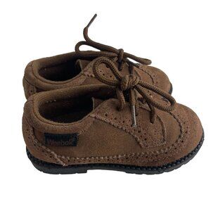 WEEBOK by REEBOK Brown Suede Wingtip Oxford‎ Dress Shoes Baby Boy Size 7.5 M